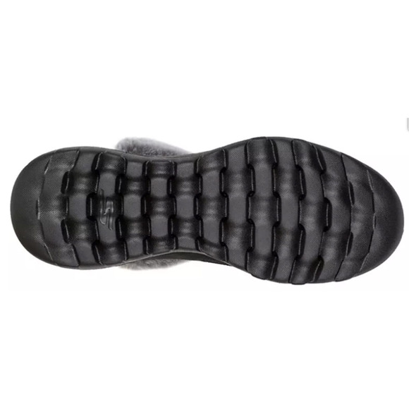 Skechers Women's On The Go Joy Savvy Boots Size 6 Cushioning Black/Fur - Picture 4 of 4